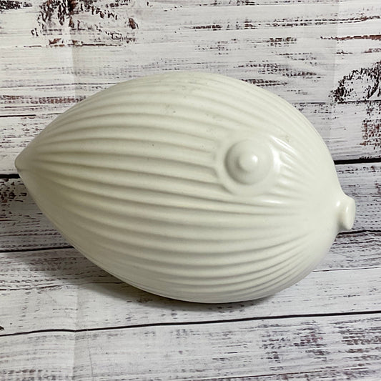 JONATHAN ADLER Puffer Blow Fish White Menagerie Series Sculpture 9.25"