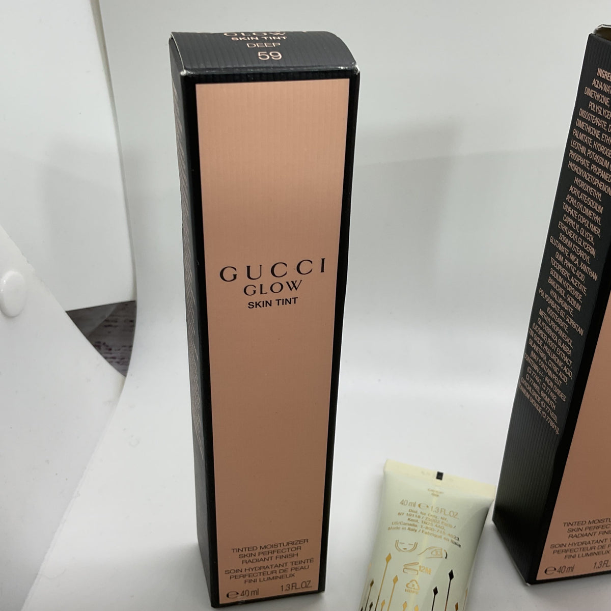 NEW Set of 3 GUCCI Glow Skin Tinted Moisturizer Deep 54 & 59- 1.3fl.oz