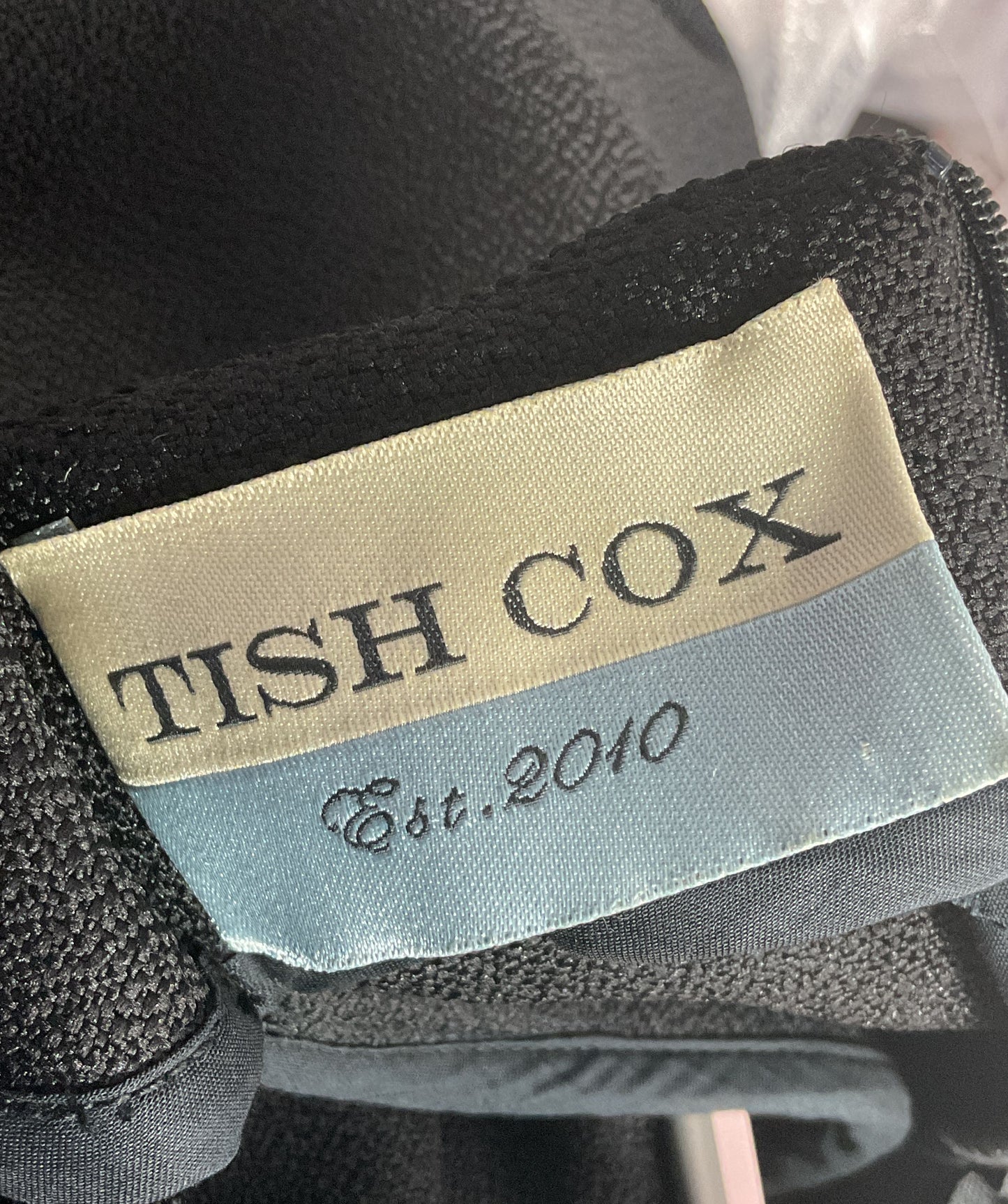 Tish Cox Fitted Capelet Dress Black XXXS