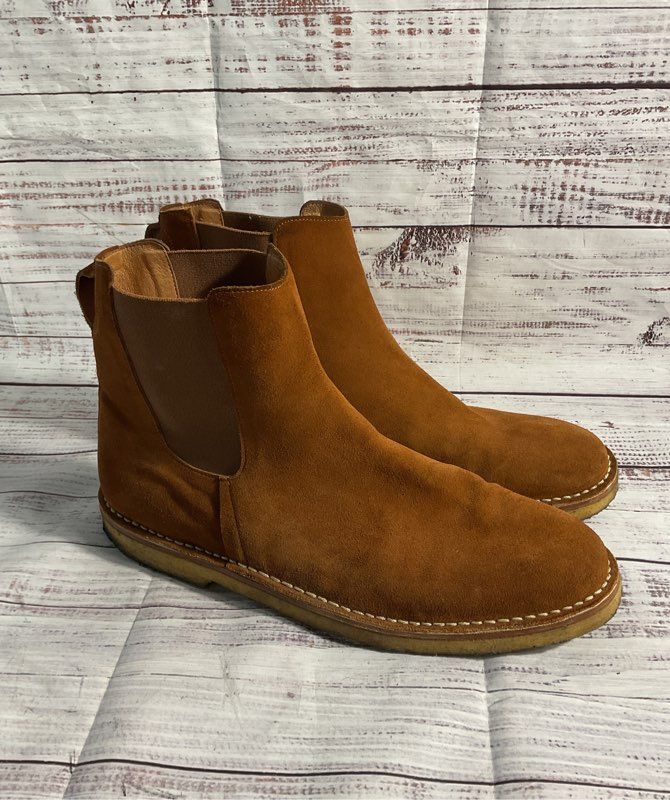 Folk Men's Brown Suede Leather Chelsea Boots SIZE 46 EU / 12 US