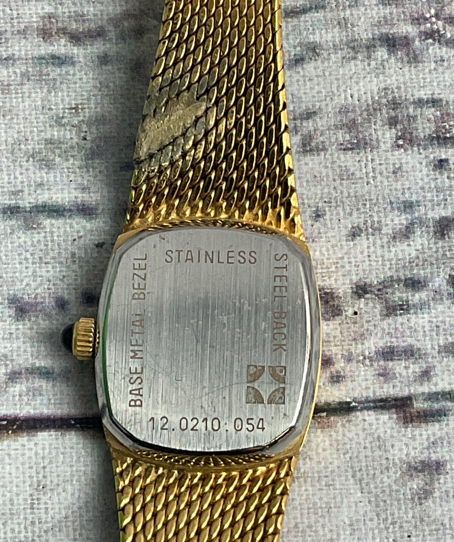 Zenith Cosmopolitan Untested Vintage Watch Gold Plate OS