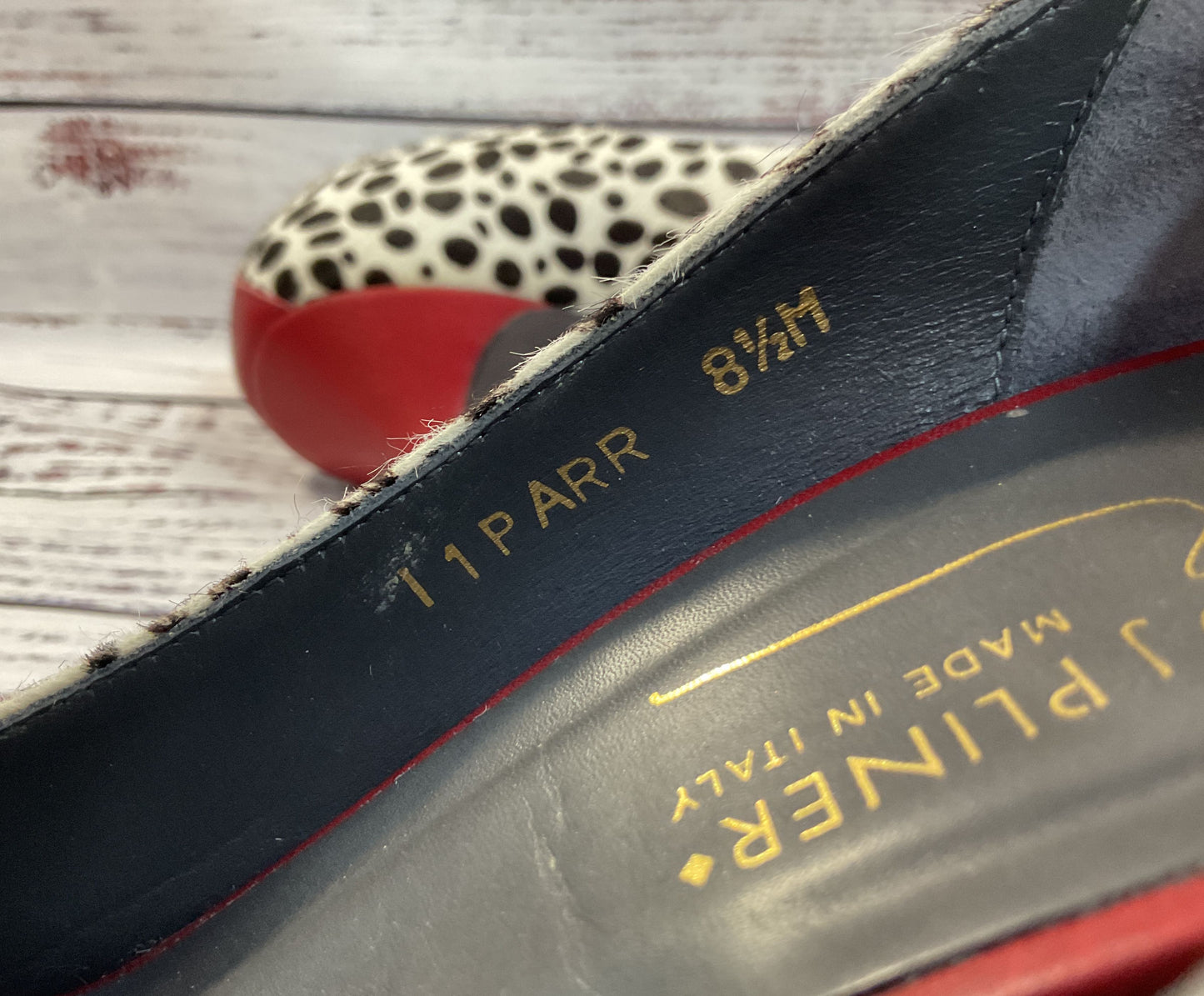 Donald J. Pliner Parr Women's Leopard Print Calf Hair Pumps Made in Italy