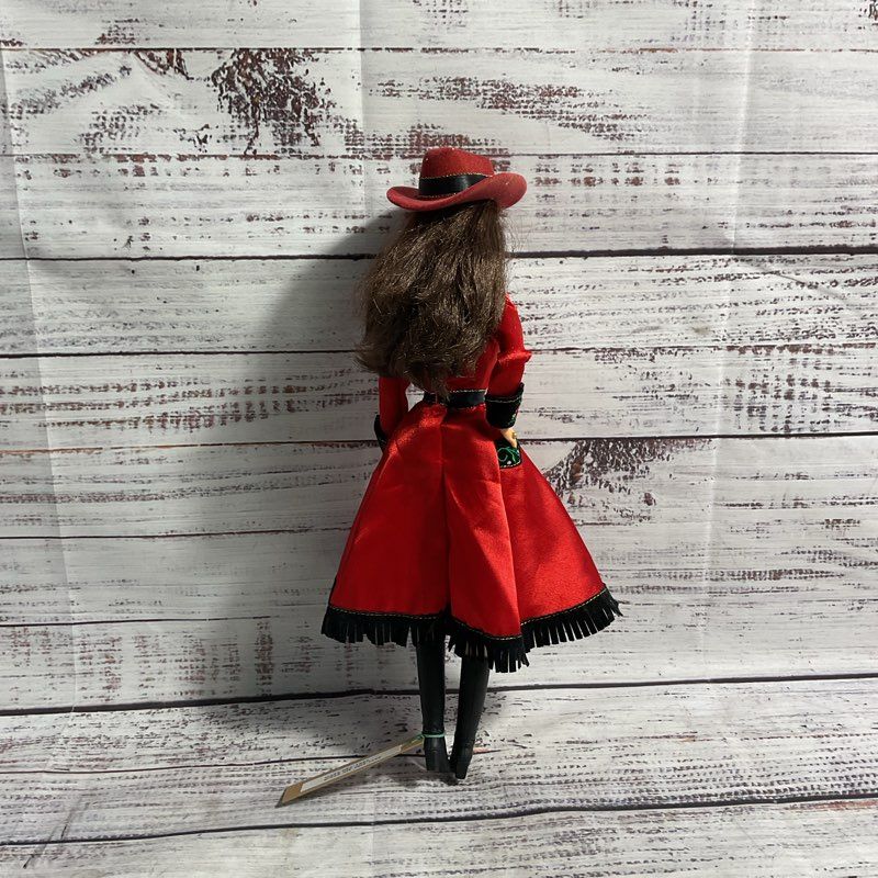 VTG. 1997 Barbie Grand Old Opry Country Rose Red Dress Western Cowgirl Doll