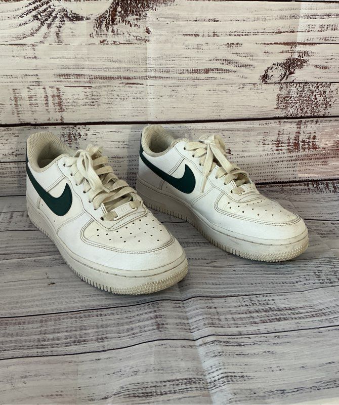 Women's Nike Air Force 1'07 White With Dark Teal Sneaker Size 7