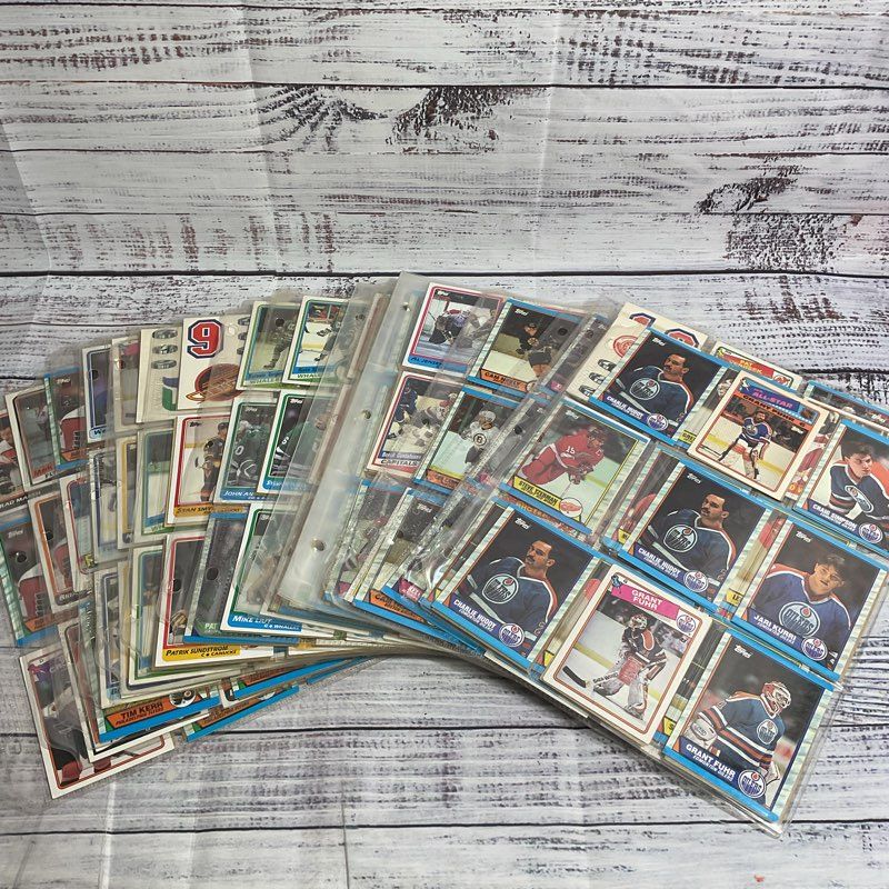 Lot Of 200+ Vintage 1980s Topps Hockey Cards & Stickers
