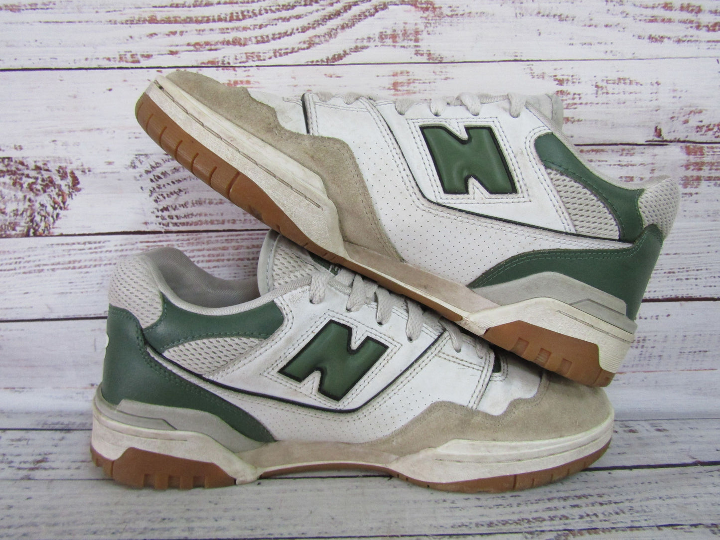 New Balance 550 Men's White Nori Low Top Sneakers Size 10 BB550ESB