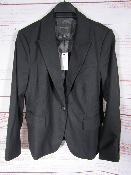 Banana Republic Women's Black Blazer Jacket Size 12 Petite