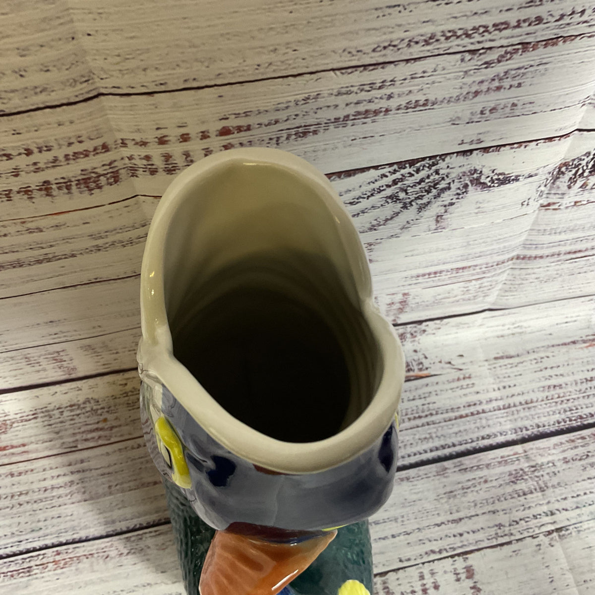 VTG. WADE England Ceramics England Multicolor Fish Gluggle Jug Pitcher- 10.5"