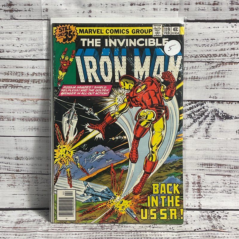 Vtg. Invincible Iron Man #119 Marvel Comics Ungraded Ussr 1979
