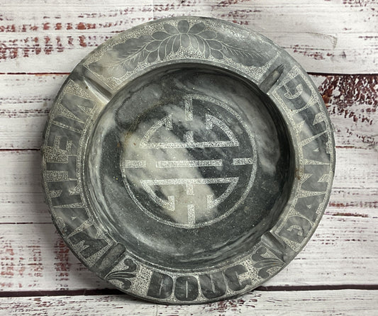 Vietnam Doug Danang Vintage 7.5" Marble Ashtray