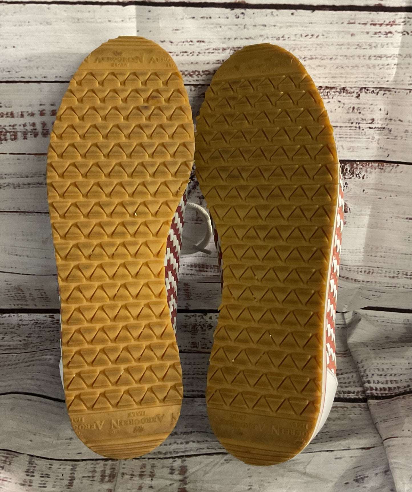 AeroGreen Woven Leather Golf Sneakers Multicolor 7.5