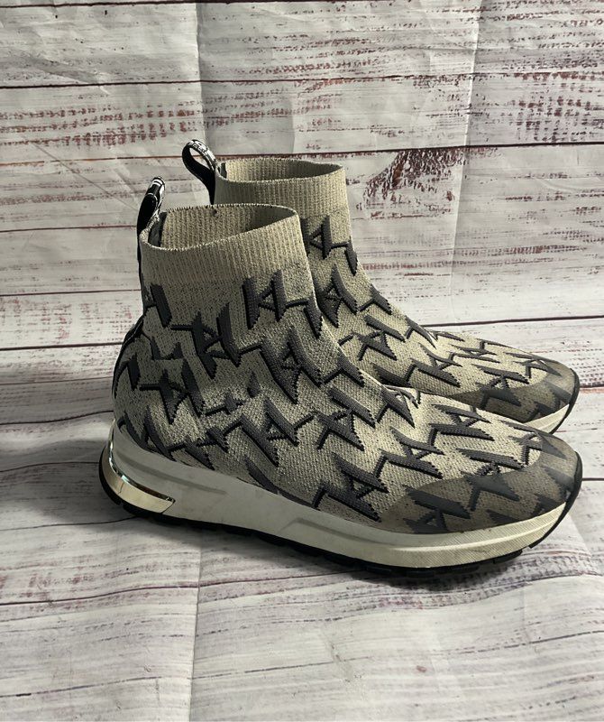 Karl Lagerfeld Sock Sneakers Women's 7.5M Mirla Logo
