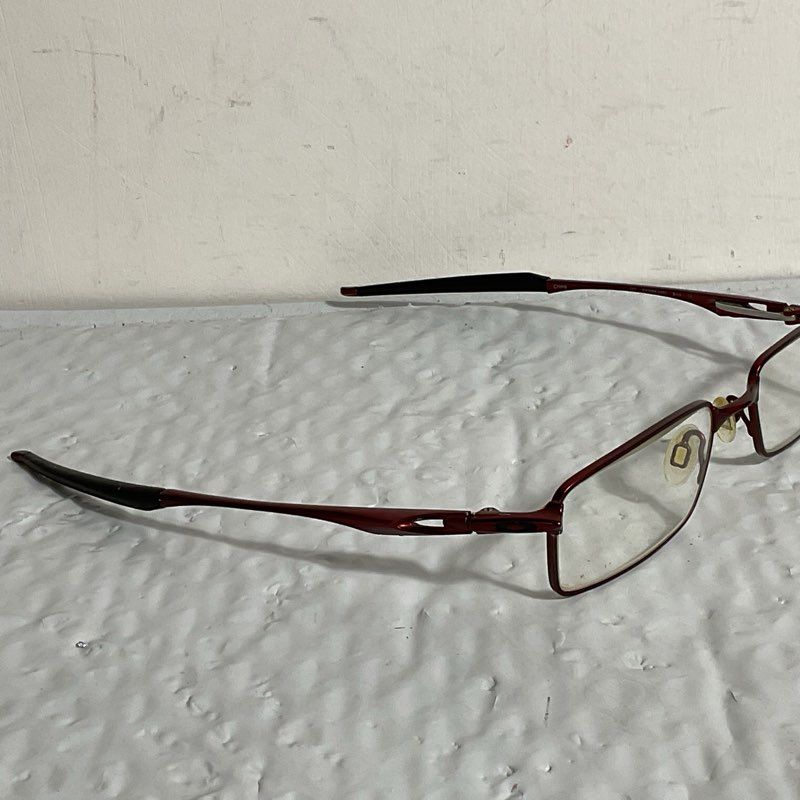 OAKLEY Mono Shock OX3098-0450 Brick Red Rectangle Eyeglasses FRAMES- 50[ ]18 137