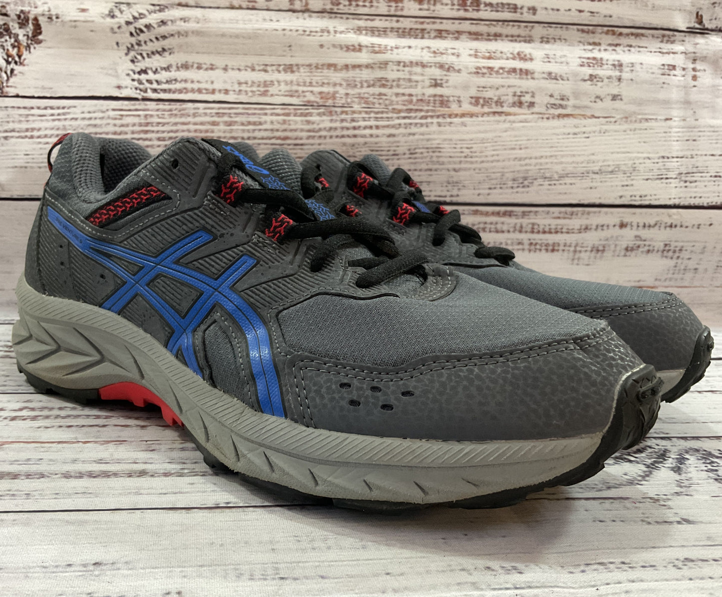 Asics Gel-Venture 9 Boy's Gray Low Top Sneakers Size 6 1014A276