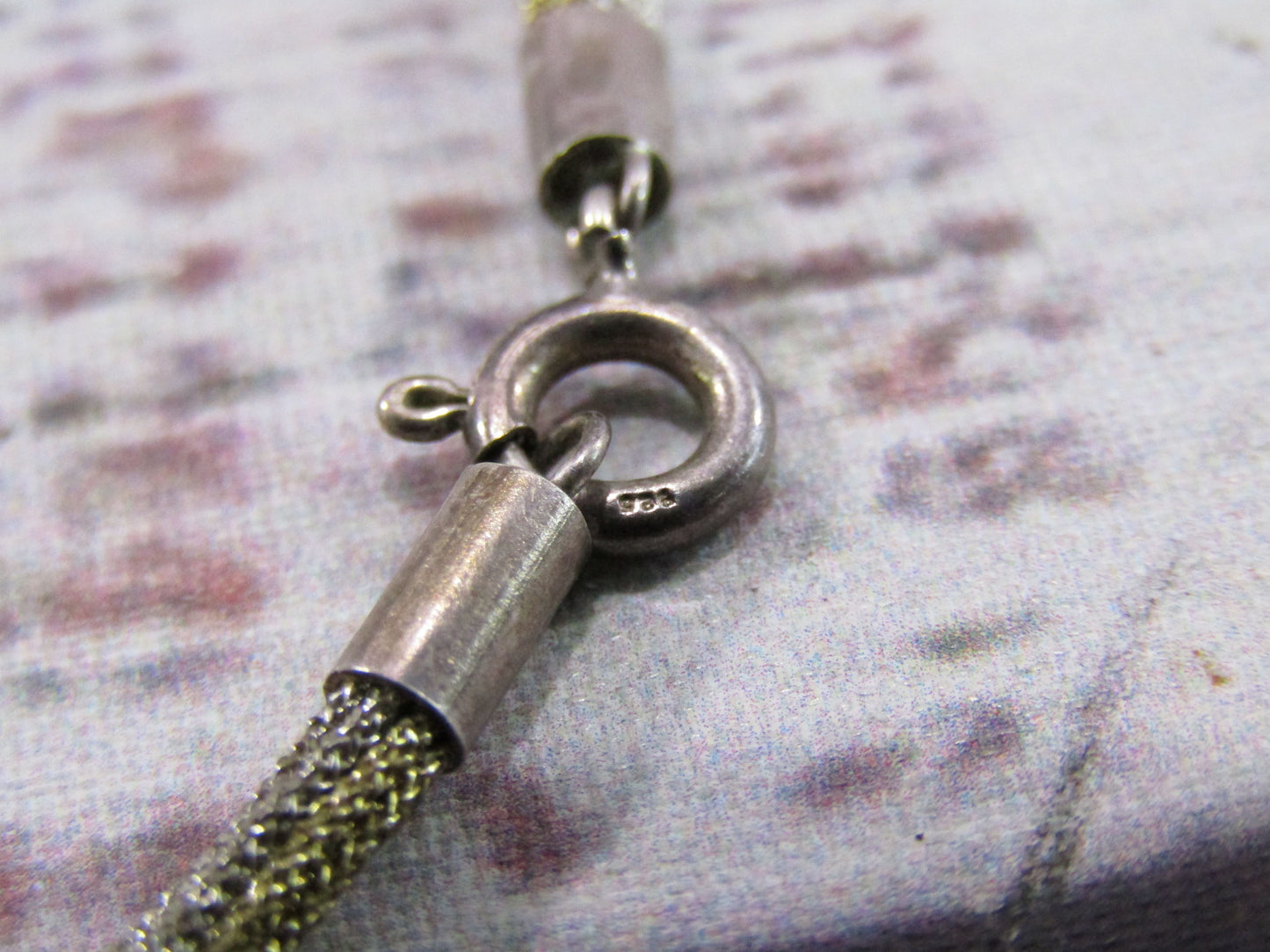 Two Tone Multi-Strand Sterling Silver Chain Necklace