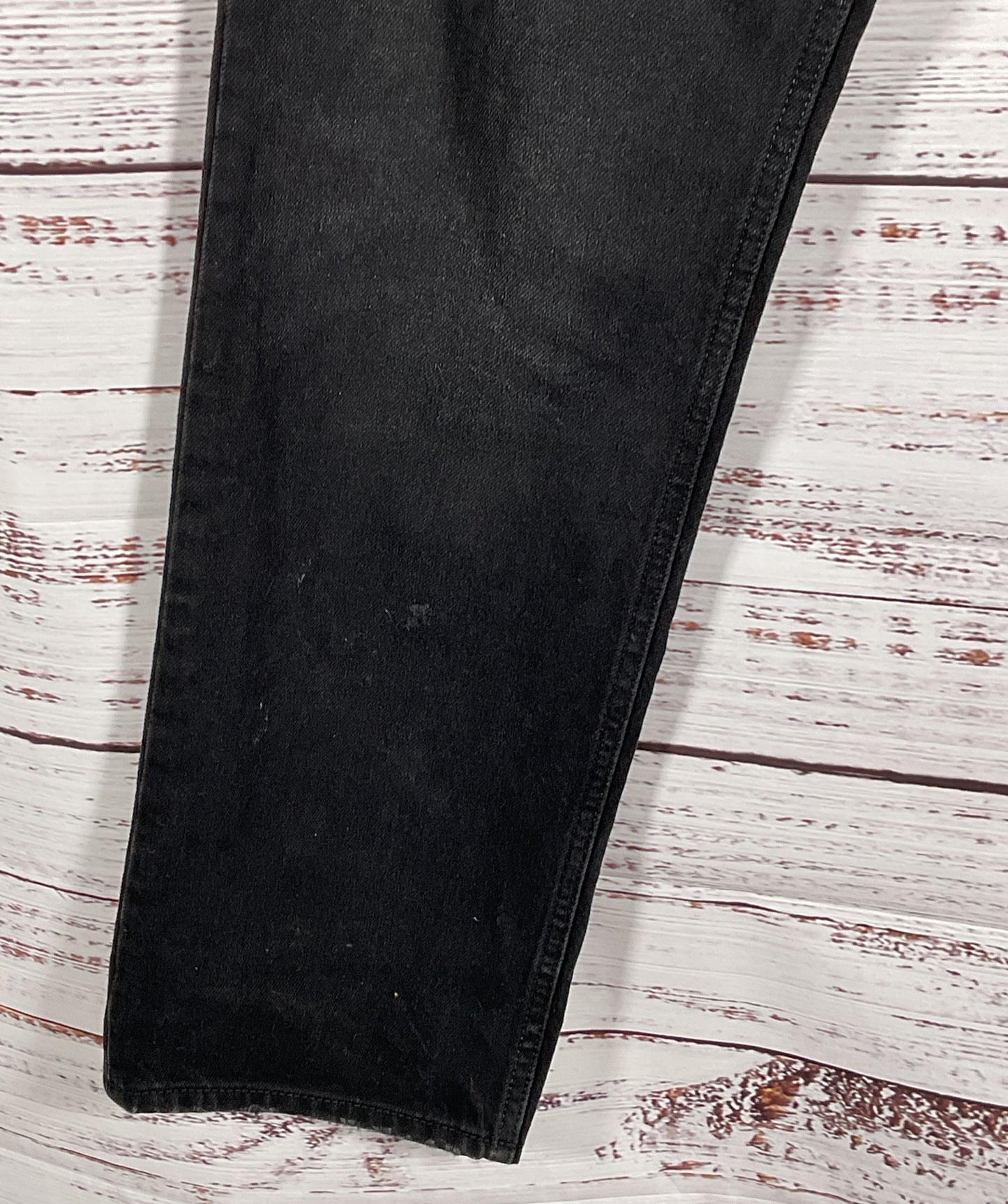 Sandro 100% Cotton Straight-Leg Button Fly Jeans Black 32