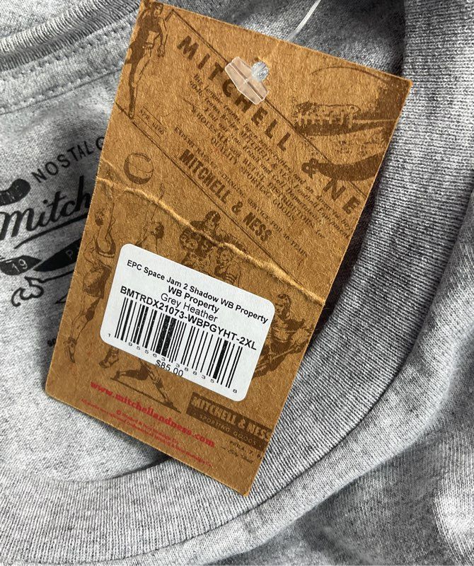 Mitchell & Ness Men's Space Jam 2 Toon Squad Marvin the Martian T-Shirt Gray XXL