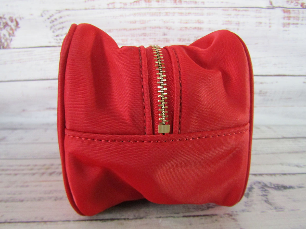 Kate Spade Red Nylon Toiletry Cosmetics Bag
