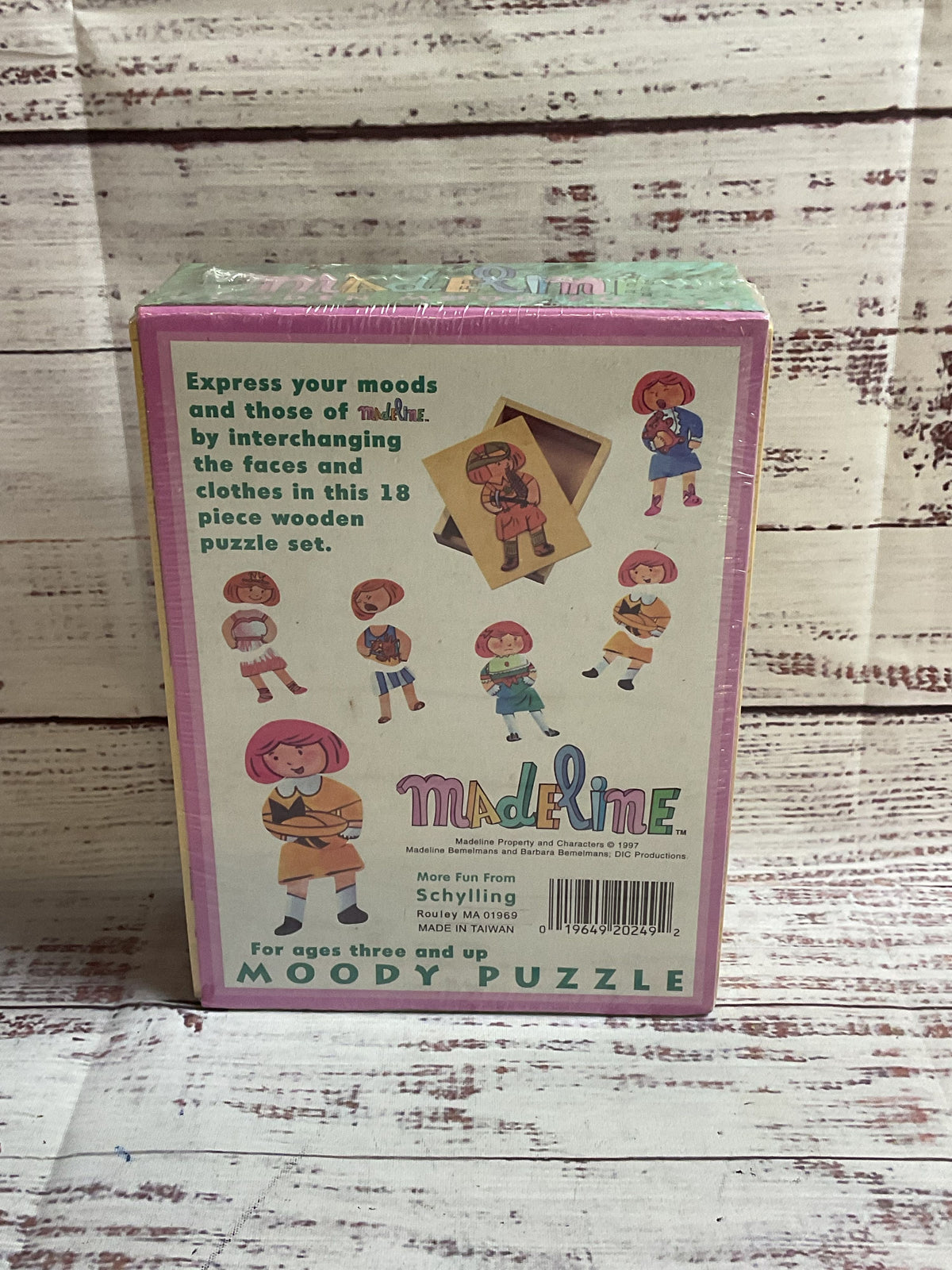 Schylling Wooden Madeline Moody Puzzle NEW