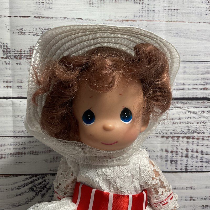 Disney X Precious Moments Mary Poppins In White Dress Collectible Doll