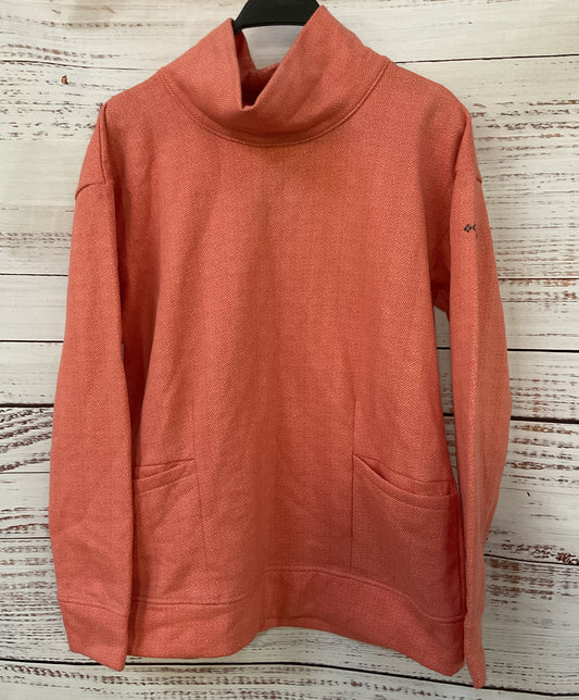 Columbia Upper Banks Funnel Women's Salmon Pullover Sweater Size L