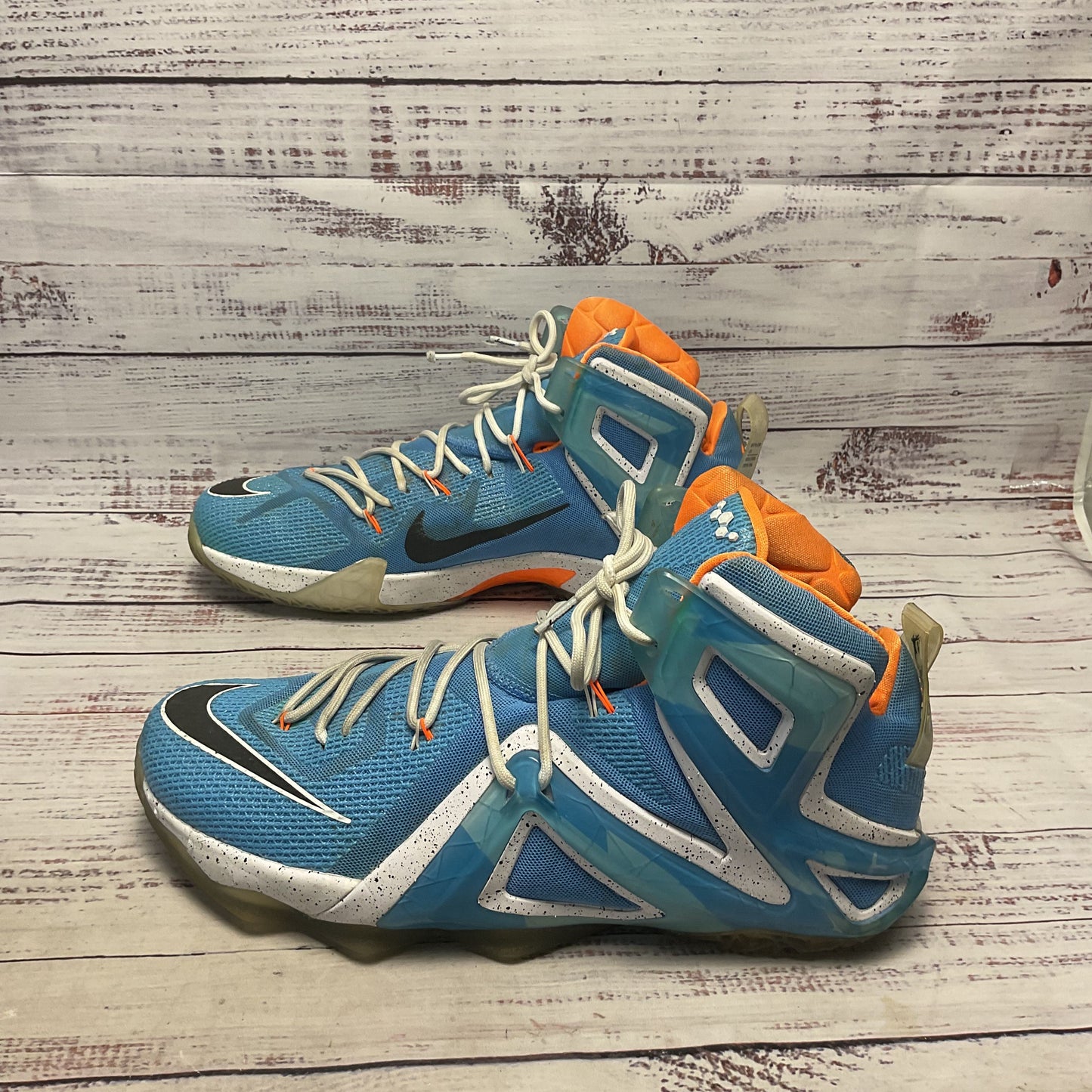 Nike LeBron 12 Elite Elevate Blue Athletic Sneaker Shoe Men Size 12