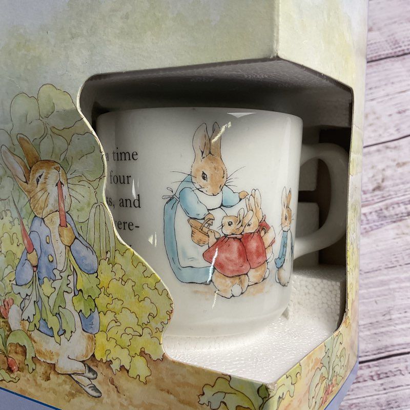 VTG. 1991 Wedgwood Peter Rabbit Bowl, Mug, & Plate Set