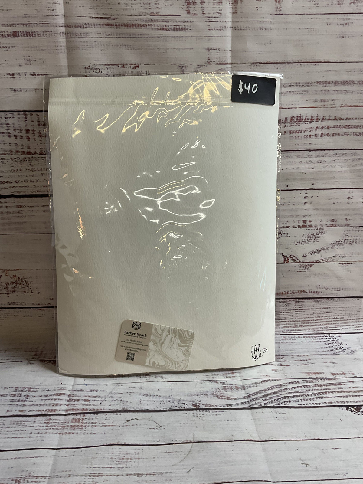 Line Faces Print by Parker Heath Signed