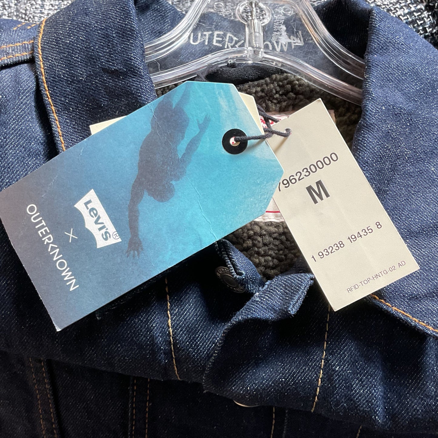 NWT LEVI'S X OUTERKNOWN Lined Sherpa Trucker Jacket- SZ M