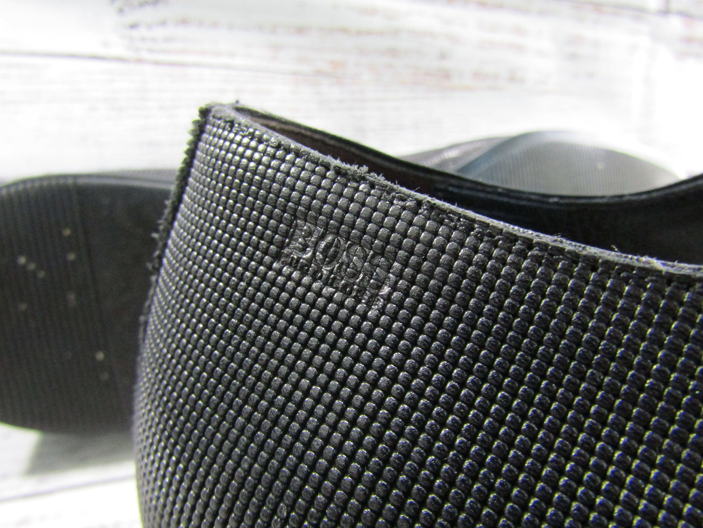 Hugo Boss Vareb Men's Textured Black Leather Oxfords Size 11