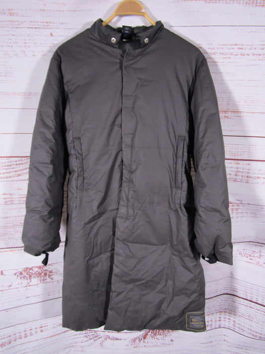 Vintage Diesel Intrinsic Vitality Oversized Gray Duck Down Removable Scarf Coat