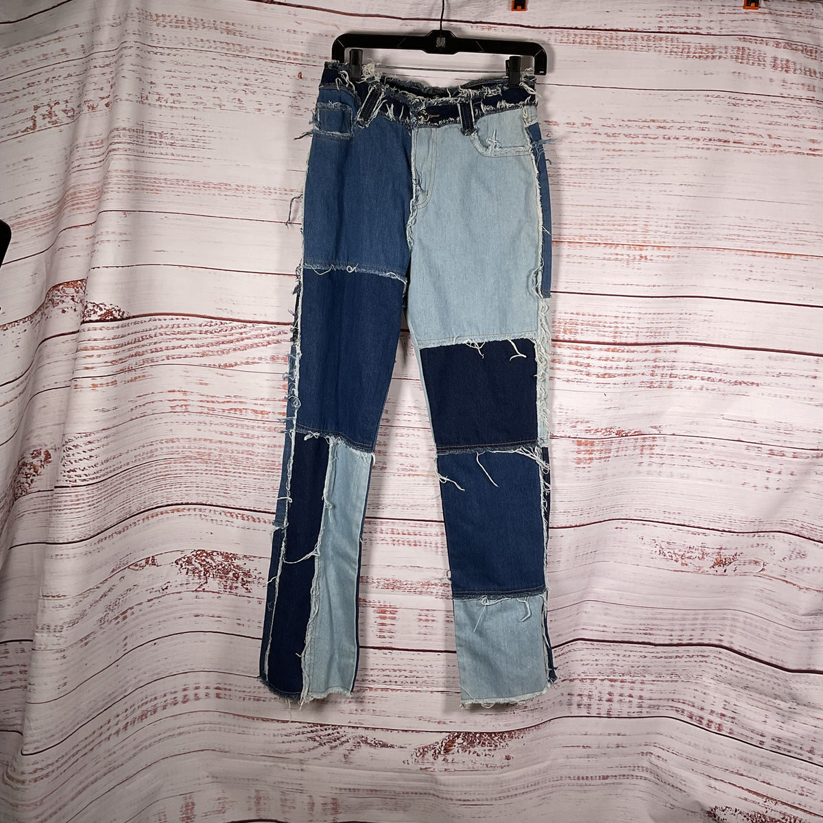 Jaded London Patchwork Raw Edge Boyfriend Fit Denim Jeans Pants - Size W26 New