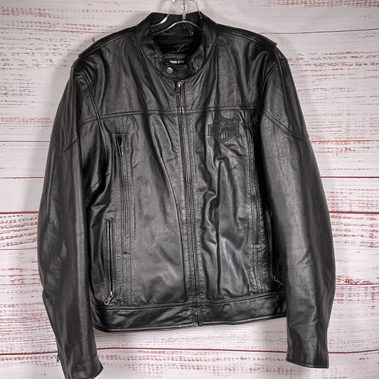 HARLEY DAVIDSON Men's Spoiler Leather Jacket- SZ L (NO LINER)