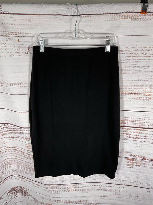 St. John Collection Women's Viscose Blend Black Pencil Skirt Size M