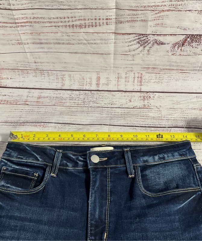 L'AGENCE Women's Ruth High Rise Straight Columbia Blue Jeans Size 28