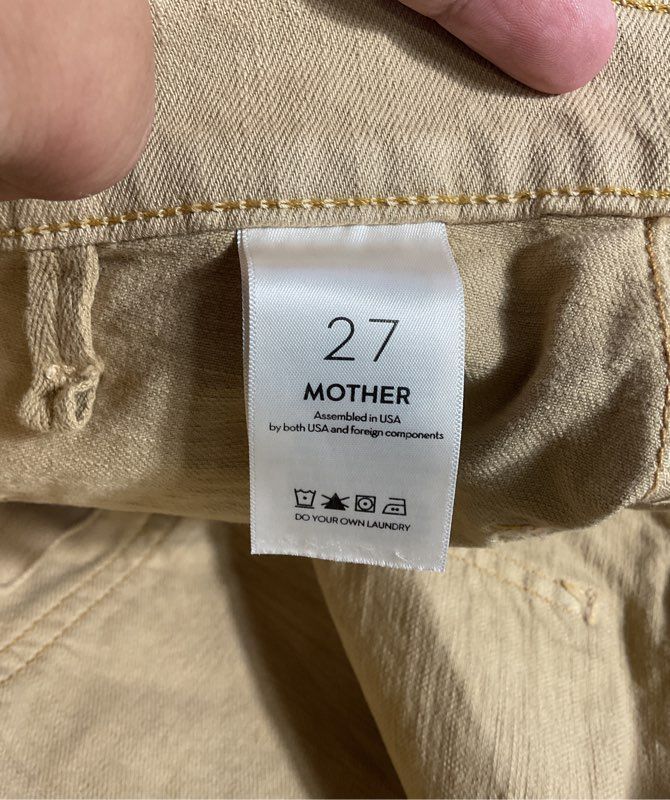 Mother Superior High Waisted Patch Pocket Bookie Sneak Jeans Size 27 Women's
