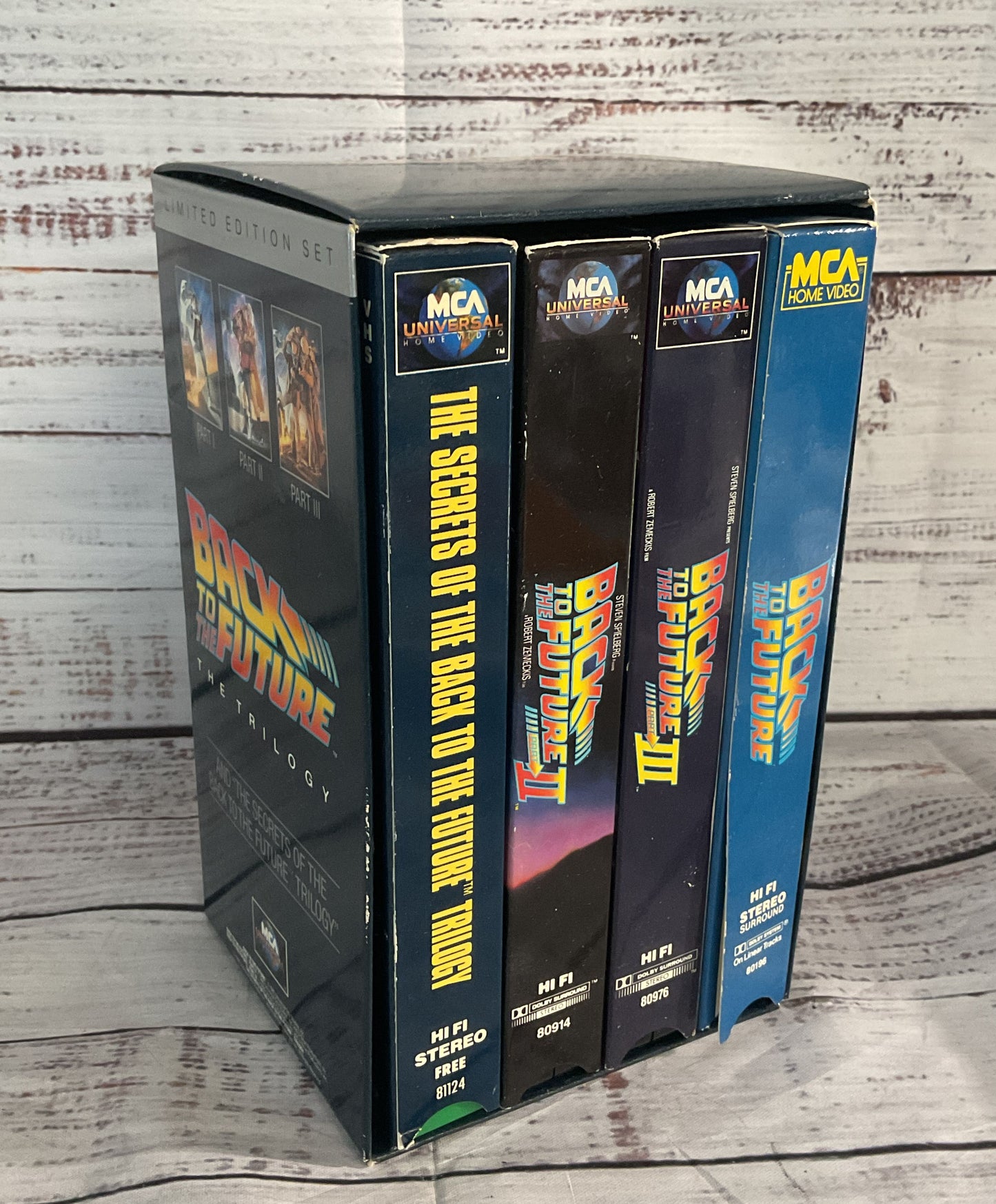 Back to the Future Trilogy Secrets of the Trilogy VHS Set