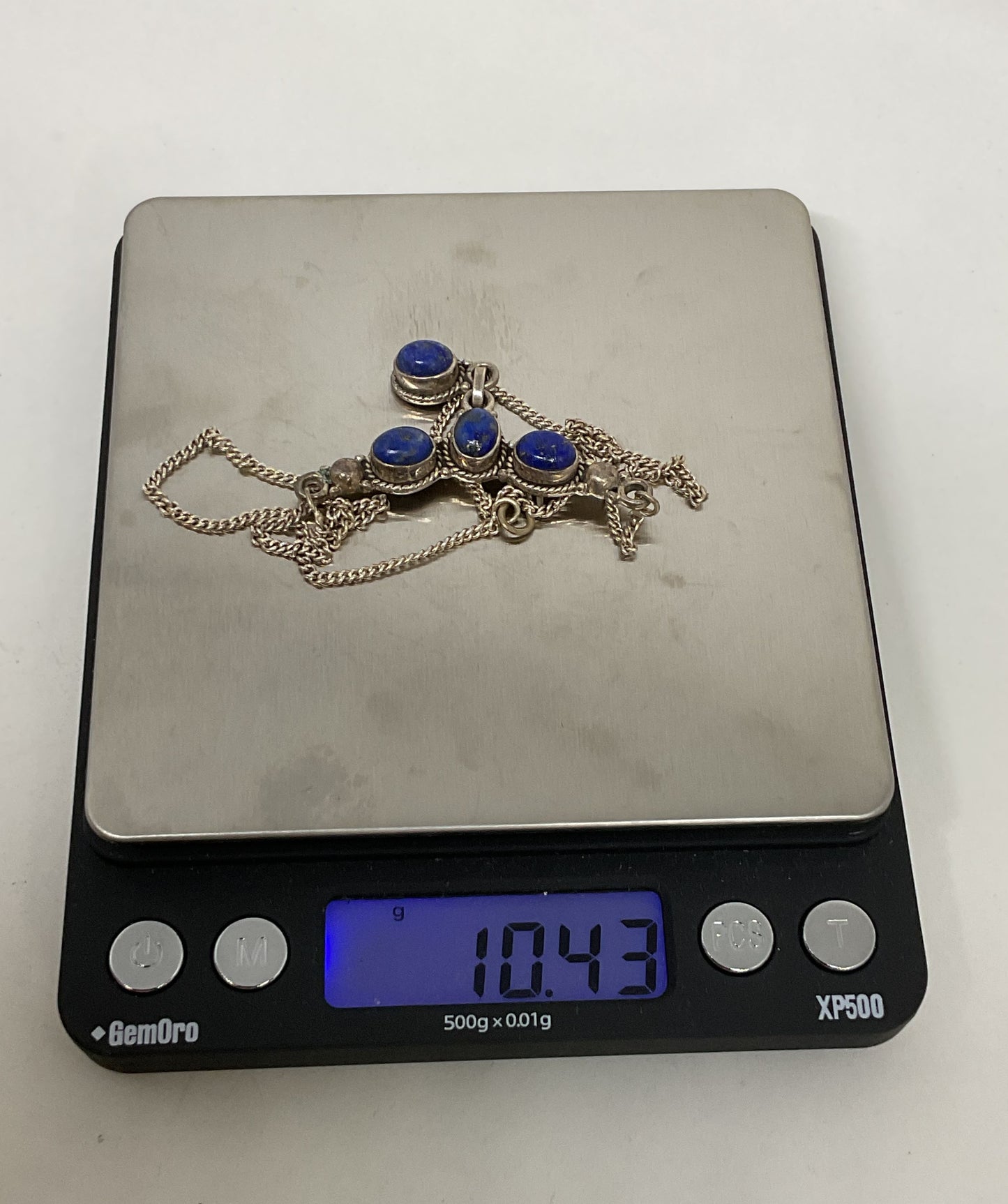 Unbranded Sterling Silver Vintage Necklace Blue Lapis