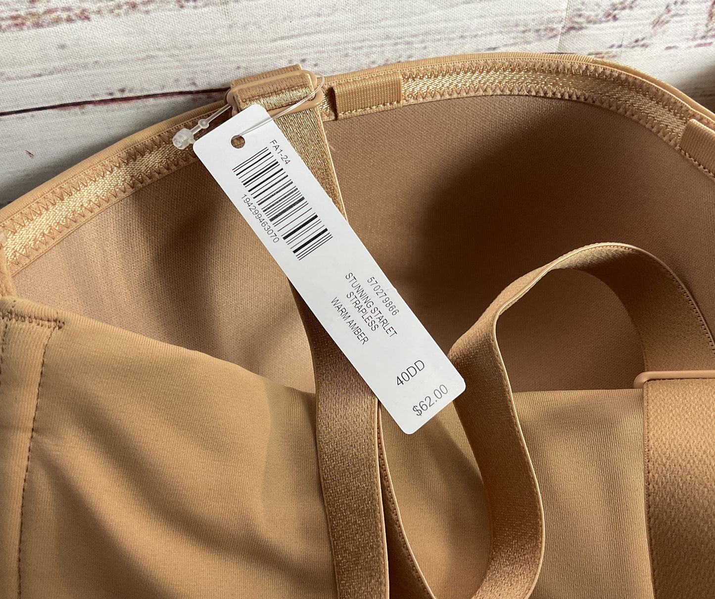 Soma Stunning Starlet Strapless Bra Warm Amber 40DD