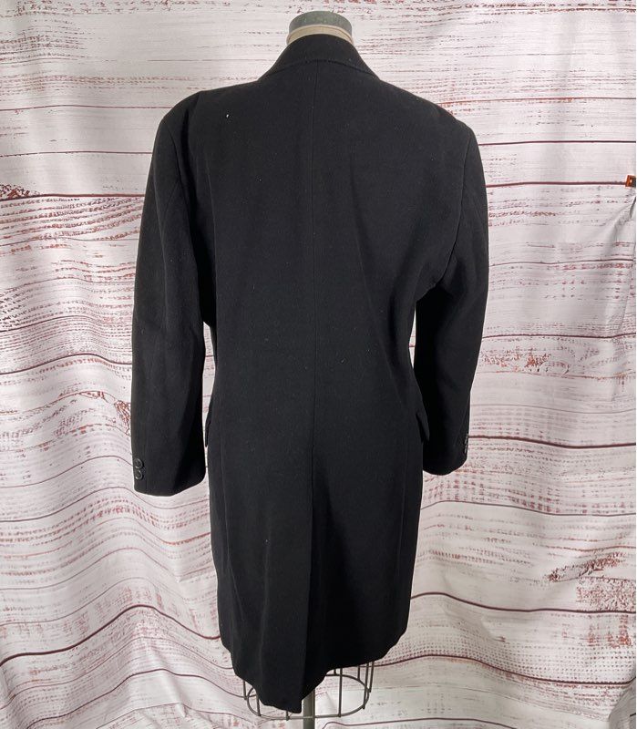 Boss Hugo Boss Virgin Wool Class Long Sterling Overcoat Black 56