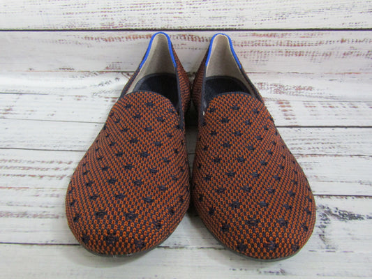 Rothy's The Loafer Women's Brown Sienna Dot Flats Size 6.5