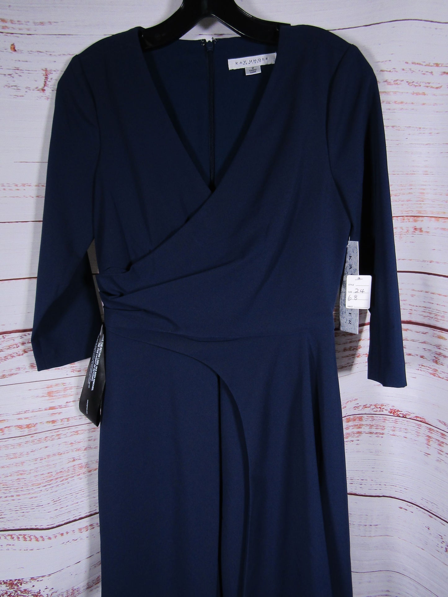 Kay Unger Gina Women's Blue Walk Thru Jumpsuit Size 2 5547465