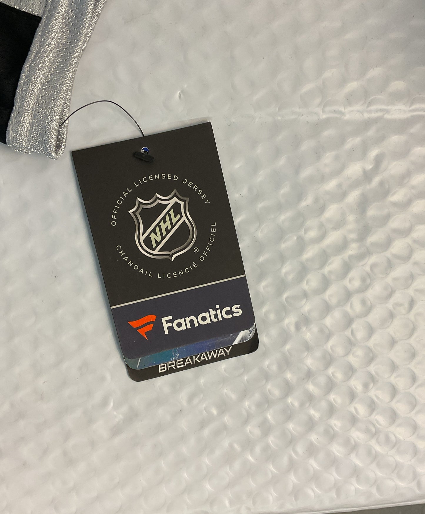 NWT Men's Fanatics NHL Carter Black with white Jersey Size M