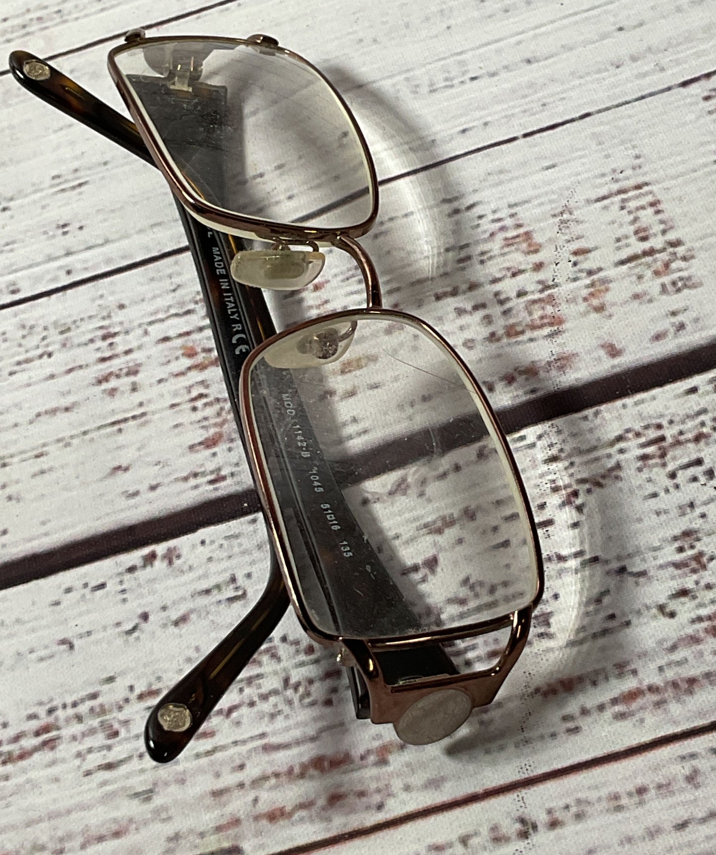 VERSACE MOD. 1142-B 1045 Tortoise Eyeglasses Frames Only Size 135 Italy
