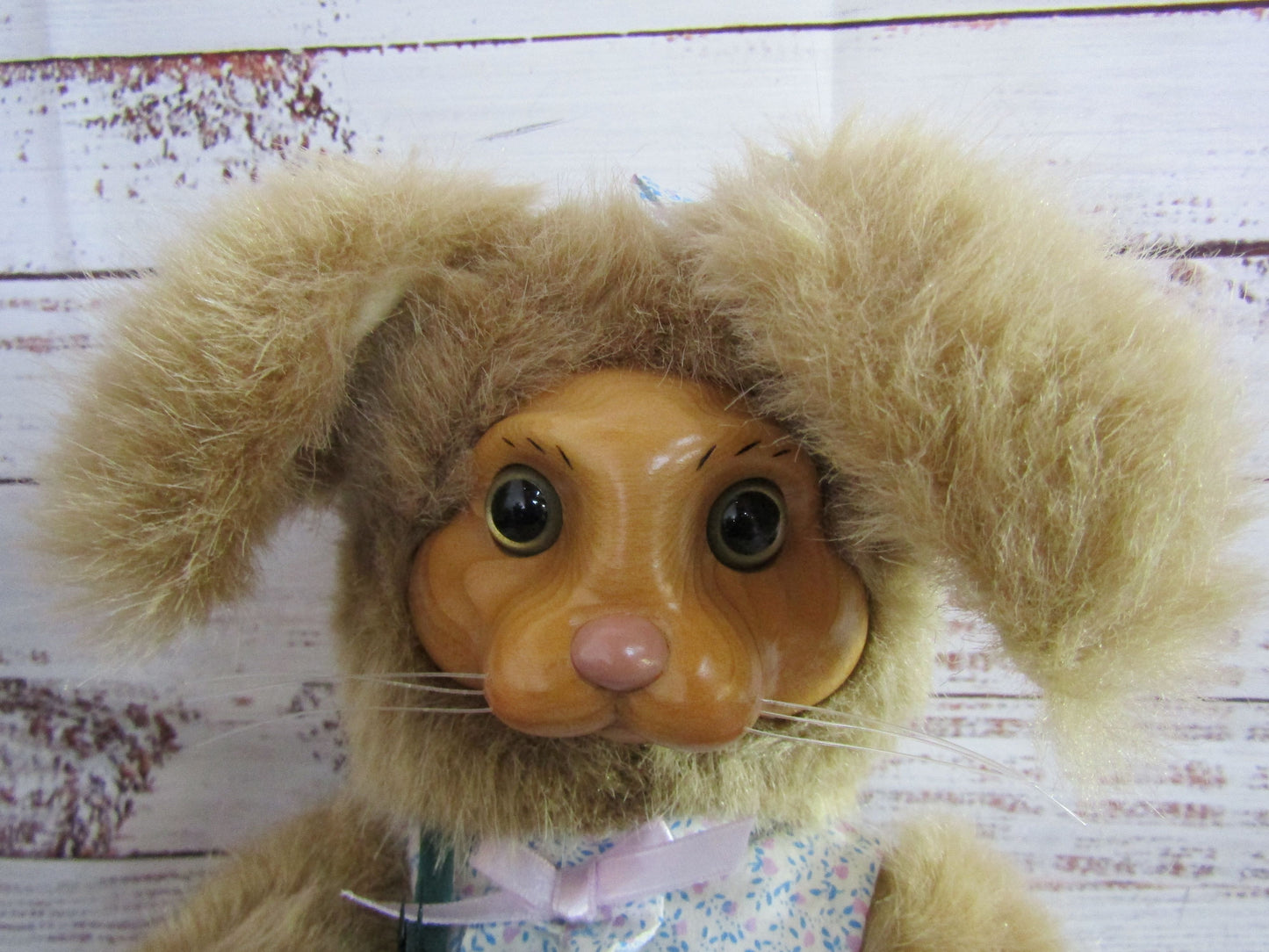 Robert Raikes Dottie Carved Wood Bunny Figurine