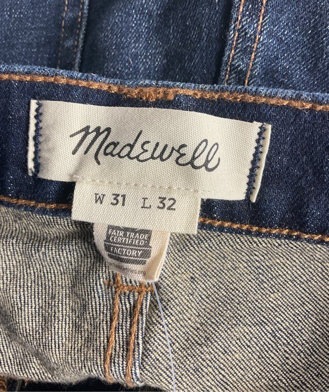 Madewell The 1991 Straight Leg Jeans Blue 31 x 32