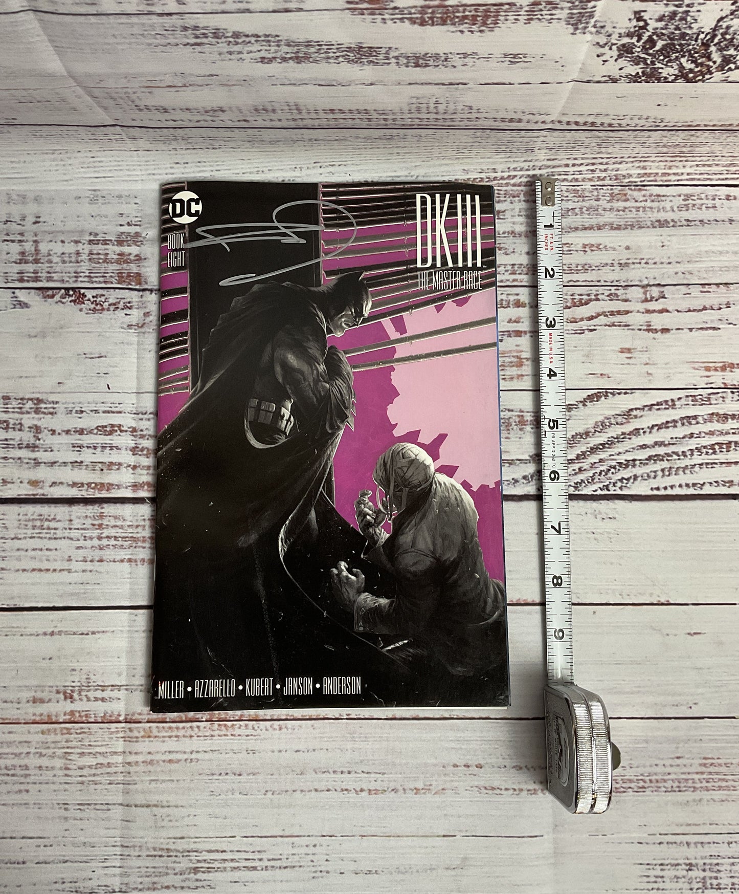 Rare Frank Miller Signed DC Comics Dark Knight Master Race #8 Of 9