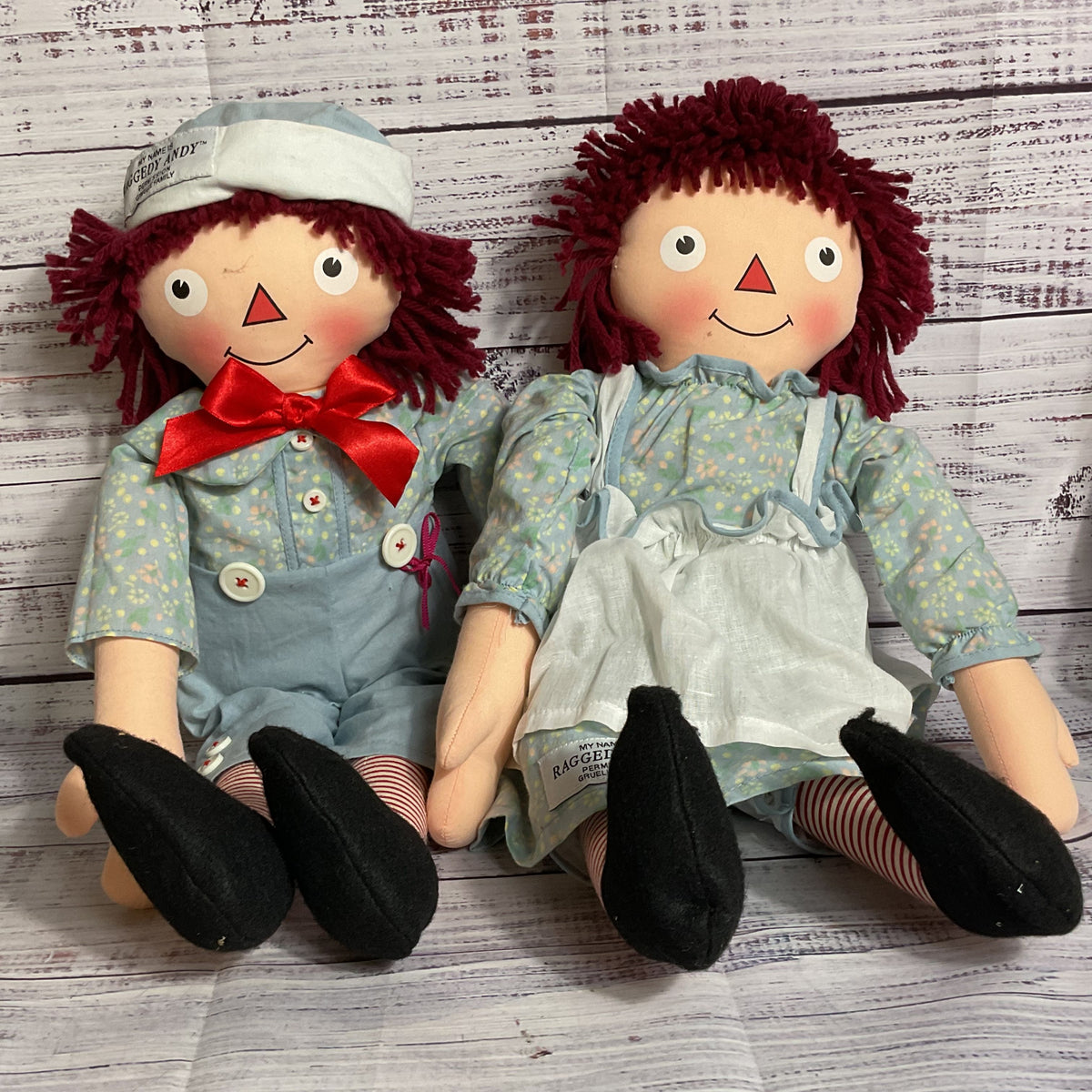 1998 APPLAUSE #1355/7500 Exposition Raggedy Ann & Andy Dolls- NO BOX