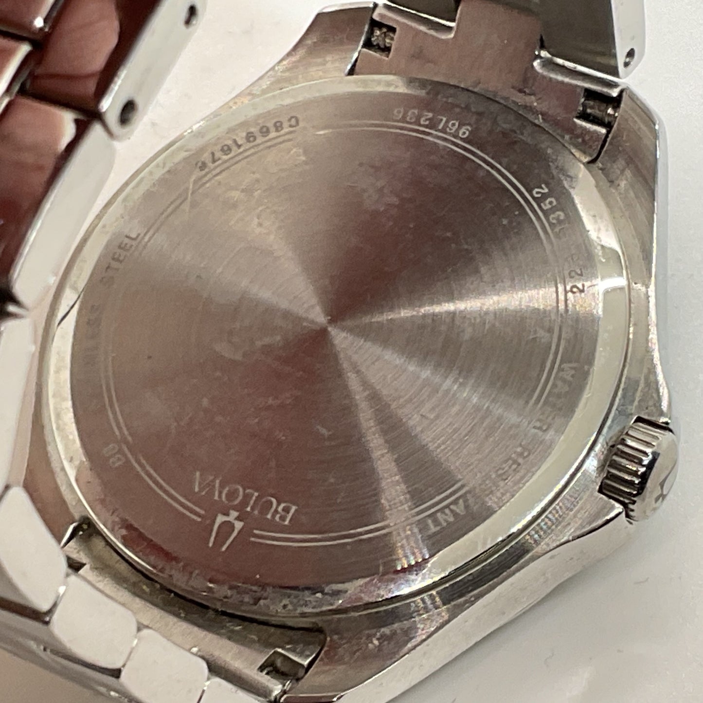 BULLOVA Crystal Accent Stainless Steel Women's Watch- 5.50"
