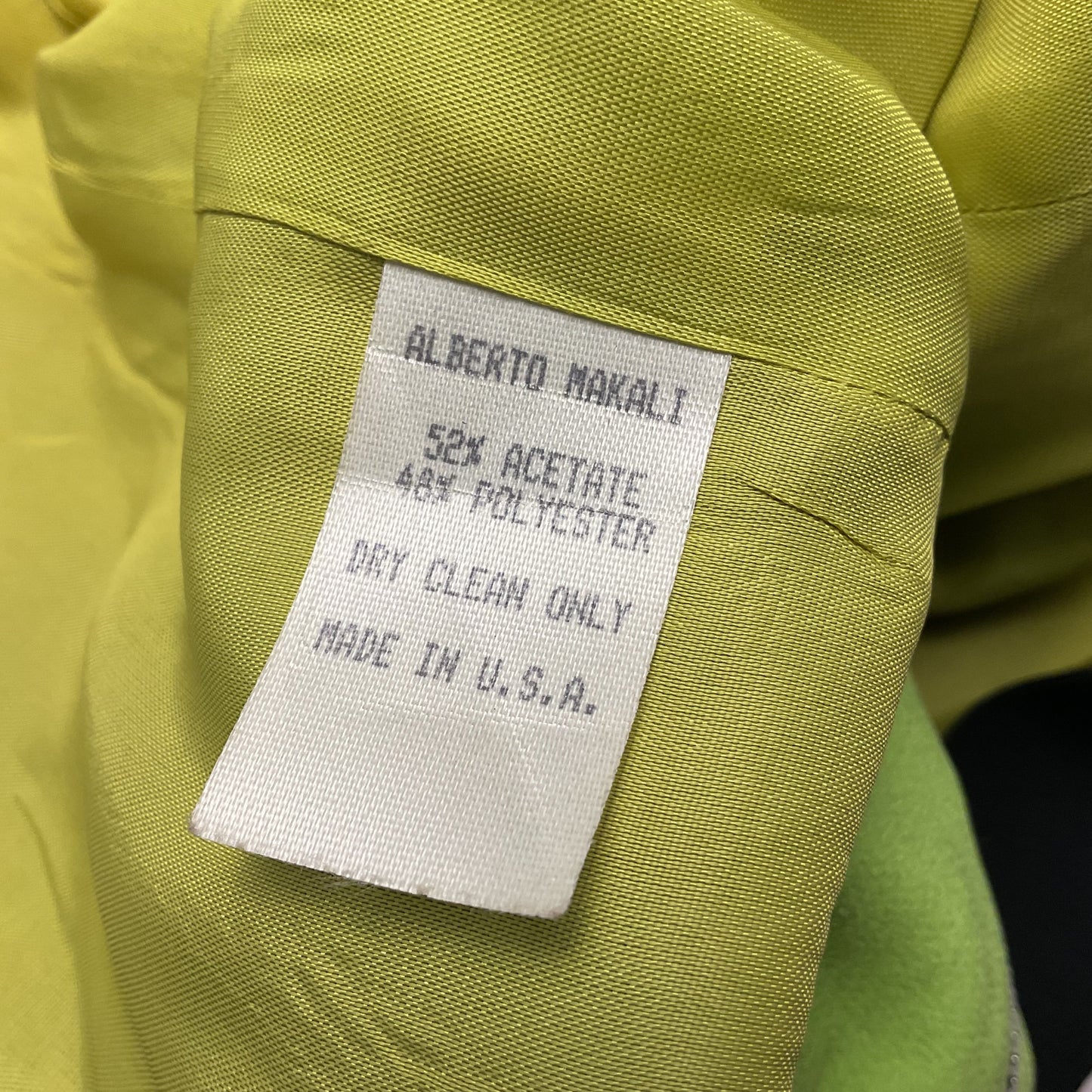 Alberto Makali Green Black Stripe Color Block Jacket - Size See Measurements